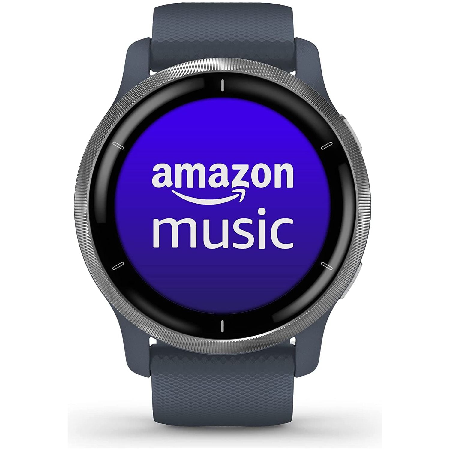 Buy Garmin,Garmin Venu 2 GPS smartwatch with all-day health monitoring, Silver Bezel with Granite Blue Case and Silicone Band - Gadcet.com | UK | London | Scotland | Wales| Ireland | Near Me | Cheap | Pay In 3 |